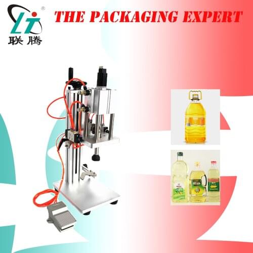 Pneumatic Liquor Pressing Cap Capping Machine Lid Caps Press Locking Snap On Not Screw Pressure Lock Cover Caps Free Shipping