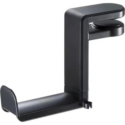 Under-Desk Headphone Stand Mount 360 Degree Rotation Clamp Desk Hanger Hook w/Cable Organizer Universal Space Save