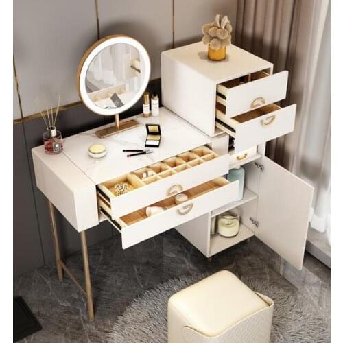 Light luxury dressing table rock board bedroom modern minimalist storage cabinet one high-end