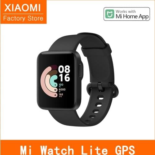 Newest Global Xiaomi Mi Watch Lite GPS GLONASS Bluetooth 5 Smart Watch 5ATM Waterproof mi band Sports Fitness Heart Rate Monitor