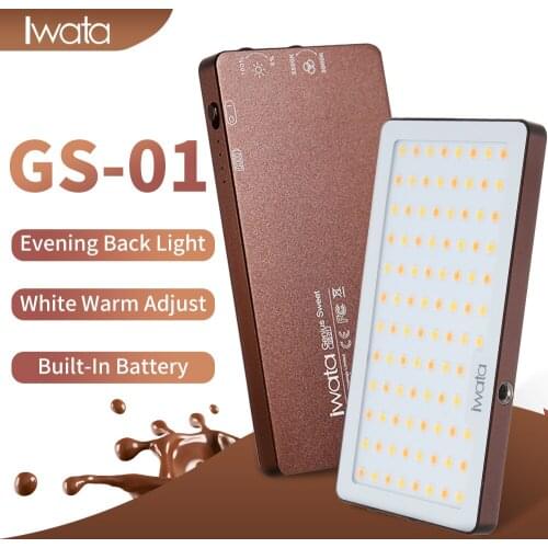 Iwata 94 LED Fill Light CRI Super Natural Light 3000K-5500K Ultra-thin Portable Phone Video Light Aluminum Dimmable Photography