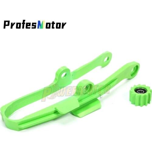 Motorcycle Green Chain Slider Guide Swingarm Roller For KAWASAKI KXF250 KXF450 KX250F KX450F KXF 250 450 2009-2016 KX 250F 450F
