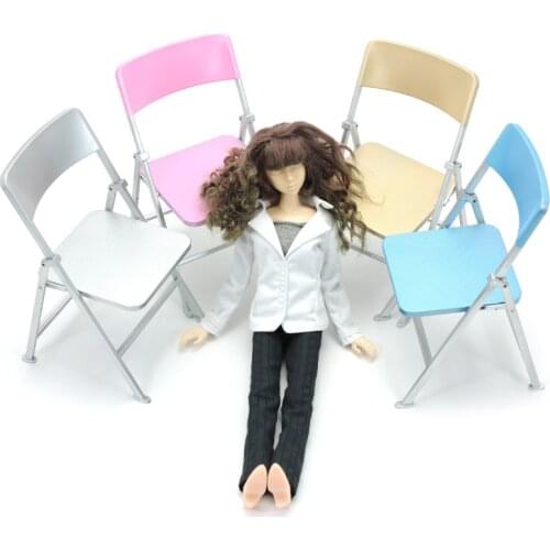 1:6 Soldier Plastic colorful folding chair toy doll doll soldier model accessory collection toy gift