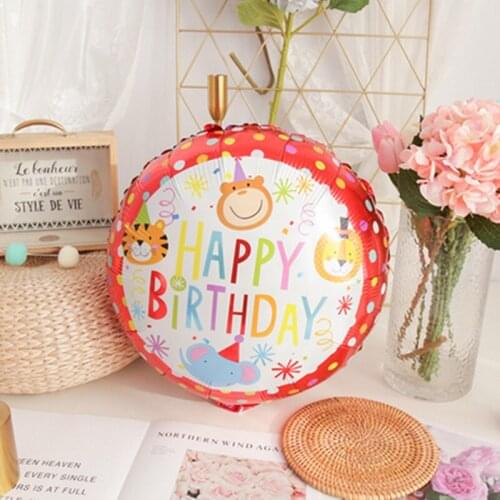 18inches New Foil aluminum balloons Happy birthday balloons wholesale childrens toys wedding party