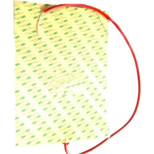 300*500*1.5mm 120v 800w silicone heat bed for 3d printer adhesive 1 side 100k thermistor 1000mm lead wire from middle of short