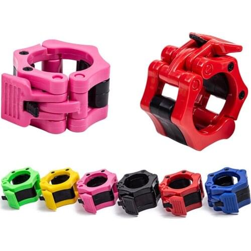 50mm Spinlock Collars Barbell Clips Clamp Weight lifting Bar Spinlock Collars Gym Dumbbell Fitness Body Building 5 Colors