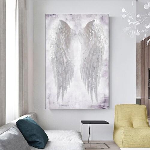 Abstract Feather Wing Canvas Painting Modern Living Room Wall Decoration Posters and Prints Nordic Home Decorative Pictures