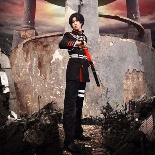 Anime Seraph of the End Guren Ichinose Men Women Army Military Uniform COS Halloween Cosplay Costume Set