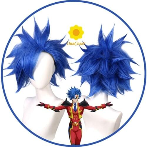Anime SK8 the Infinity Adam Shindo Ainosuke Cosplay Wig Blue SK Eight Short Wig Heat-resistant Fiber Hair + Wig Cap Men Women