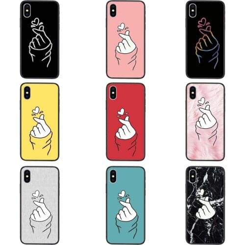 For Youth Black Bumper Pretty Shell Black White Love kpop For Xiaomi Redmi K40 K30 K30S K20 Gaming 9 9C 8 8A 7 7A 6 6A 5 4X 4A