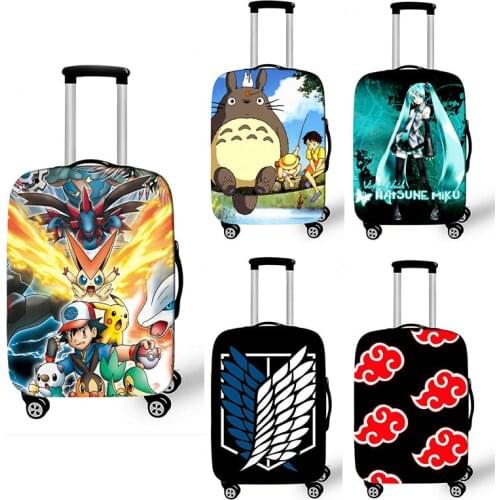 Totoro Print Thicken Luggage Cover 18-32 Inch Case Suitcase Covers Trolley Baggage Dust Protective Case Cover Travel Accessories