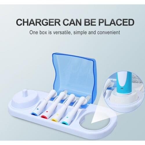 Toothbrush Holder Mount Electric Toothbrush Holder Stand with 4 Brush Head Organizer Box for Oral B Braun Bathroom Products