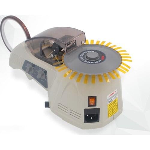 Carousel tape dispenser, automatic tape cutter for glass filament tape