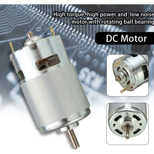 775 DC Motor DC 12V-36V 3500-9000 RPM Ball Bearing Large Torque High Power Low Noise Electronic Component Motor