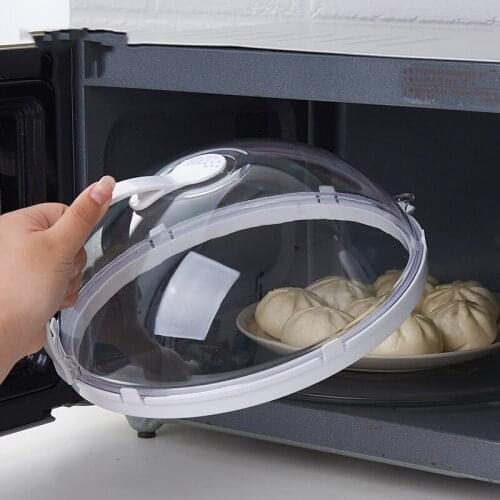 Heated Sealed PP Cover Food Dish Fresh Protector Splatter Proof Guard Kitchen Microwave Oven Anti-Sputtering Lid Anti-Oil Cap