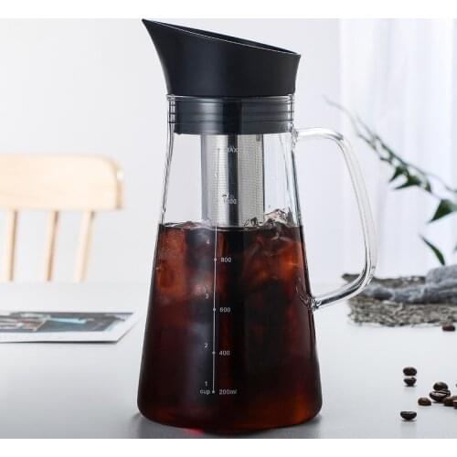 Resistant Glass Coffee Maker Coffee Pot Espresso Coffe Machine With Stainless Steel Filter Pot tea pot