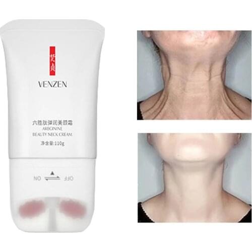 Double Oller V-Type Neck Cream 110g Massager Nourish Neck Care To Fade Neckline Wrinkle Lifting Firming Brighten Neck Mask