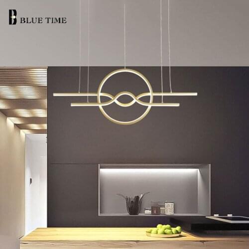 L78cm Modern LED Pendant Light Indoor Pendant Lamp For Living Room Dining Room Bedroom Kitchen Study Creative Decoration Gold