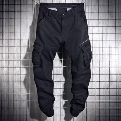 New Joggers Black Pants Men Cargo Pants Male Spring Autumn Streetwear Mens Clothing Harajuku Fashion Sportwear Plus Size