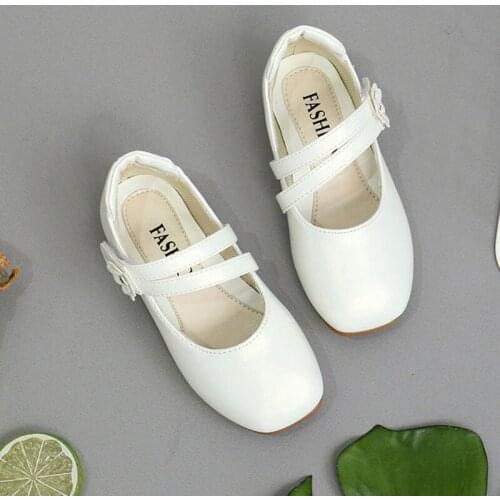 Little Girl Shoes Childrens Zapatos School Baby Girls White Wedding Party Dress Shoes For Girls Kids Leather Princess Shoes New