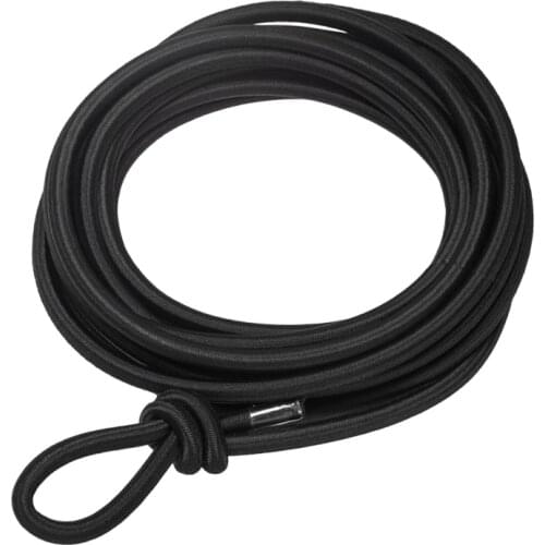 Shock Cord (0.2 inch) - Black Elastic Bungee Cord Replacement - Stretch, Shock