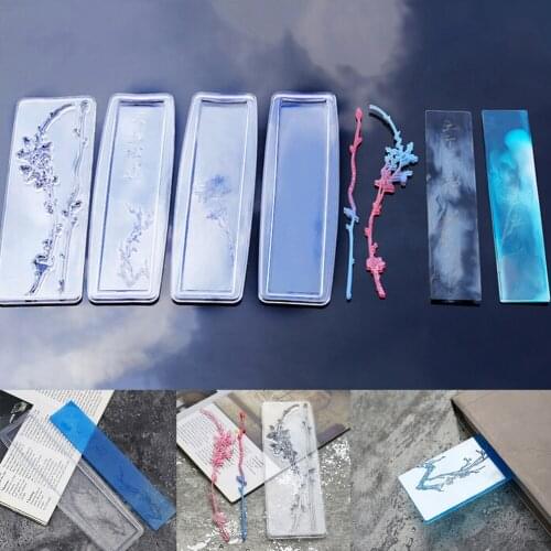 Rectangle Silicone Bookmark Mold DIY Bookmark Mold Making Epoxy Resin Jewelry DIY Craft Silicone Transparent Molds