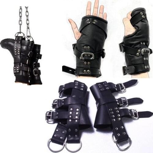 Special Hang Tools Sets Leather Hand Wrister Feet Ankle Suspend Belt Device Bondage Restraint Straps Bdsm Adult Sex Games Toy 52