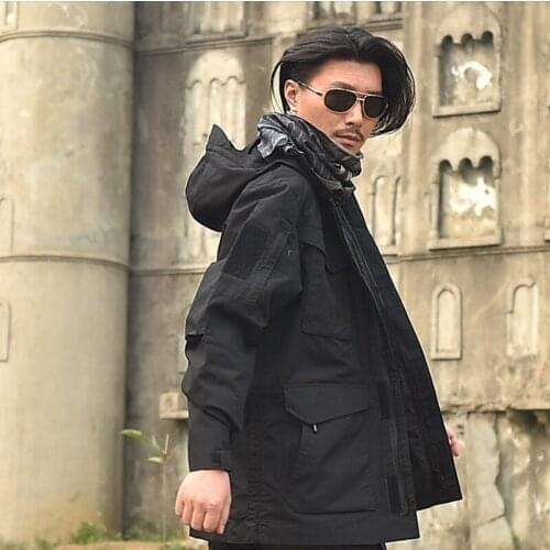 Tactics M65 Military Camouflage Male Clothing US Army Tactical Men Hunting Camping Hiking Windbreaker Climbing Hoodie Jacket