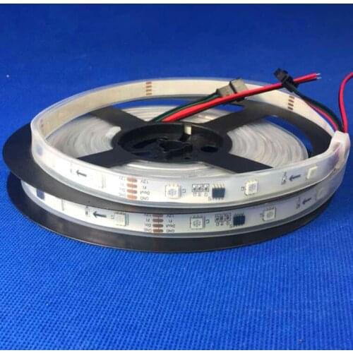 TM1934 5m 30LEDs/m(10pixels/m) DC12V RGB full color led pixel strip,waterproof in silicon tube