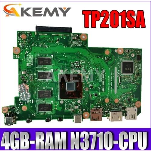 TP201SA Laptop motherboard for ASUS TP201SA original mainboard 4GB-RAM N3710-CPU