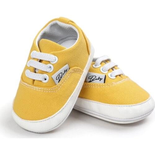 Casual Baby Boy Shoes 0-24M First Walkers Infant Moccasins Soft Sole Shoes Newborn Footwear Yellow Toddler Girl Shoes 12 Colors