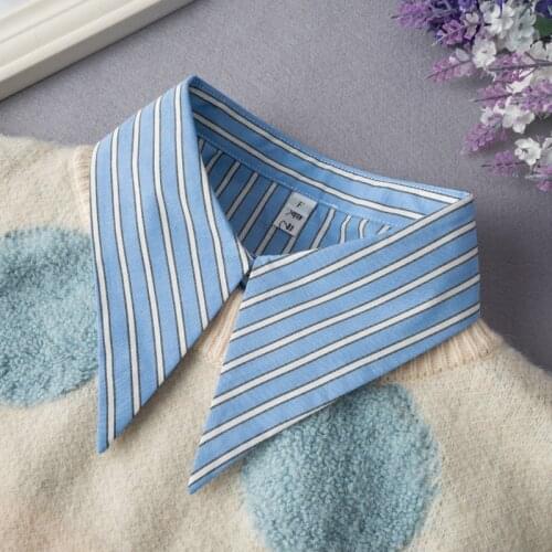 Unisex Mens Shirt Fake Collars Women Lapel Detachable Collar Blouse Tops False Collars Female Sweater Decorative Faux Col Tie