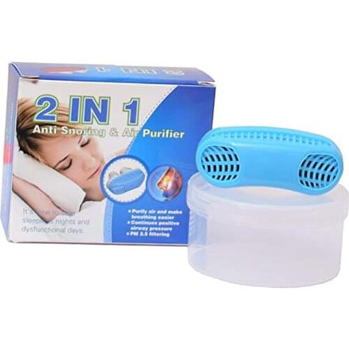 New 2 In 1 Anti Snoring Device Air Purifier for Deep Sleep No Snoring Air Purifying Device Dustproof Snoring Solution Sleep Aid