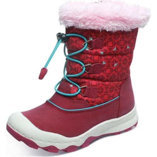 Snow boots for kids girls New Winter Shoes High Quality Fashion Kids Winter Boots Warm Snow Childrens Footwear Size 29#-38