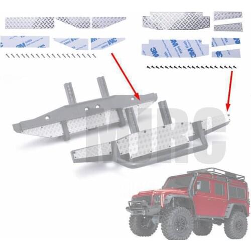 1/10 simulation climbing car TRAXXAS Defender TRX-4 front bumper reflective strip TRX4 rear bumper non-slip decorative piece