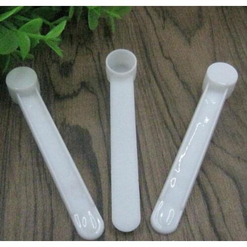 1 gram Plastic Measuring Scoop 2ML Small Spoon 1g Measure Spoons White Clear Milk Protein Powder Scoops#39106