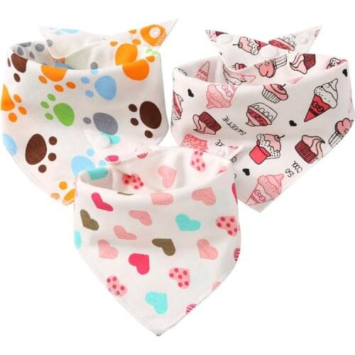 20pcs/lot Mouthwash Towel Baby Triangle Towel Saliva Bibs Cotton Bib 0-3 Newborn Baby Supplies