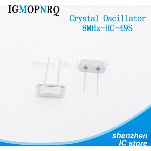 20pcs hc-49s 8MHz 8.000mhz HC49S 8M Crystal 8.0MHz 30ppm 18pF -40C+85C DIP New