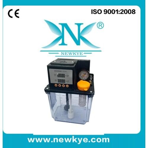 2L Automatic Electromagnetic lubrication oil pump with dual display and pressure guage for engraving machine