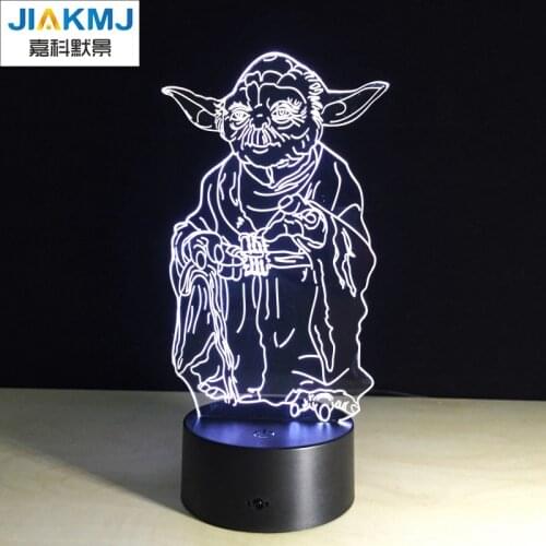 Free shipping Creative Gifts Star Wars Tie Fighter Lamp 3D Deco Changing Baby Sleeping Night Light