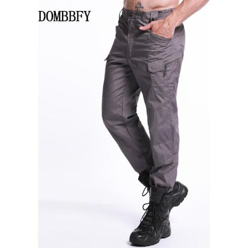 Men Tactical Pants Multi Pockets Cargo Pants Autumn Military Combat Hunting Pants Casual Cotton Trousers SWAT Baggy Trousers 5XL
