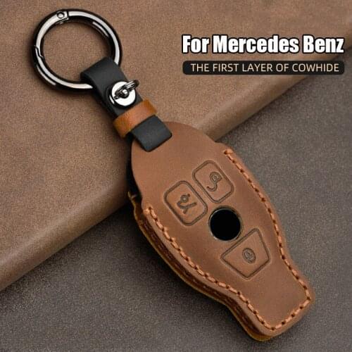Car Key Case Keychain For Mercedes-Benz GLA CLA GLC GLS CLS GLB SLC GLK R172 VITO Metris Viano Car Key Button Shell Car Styling