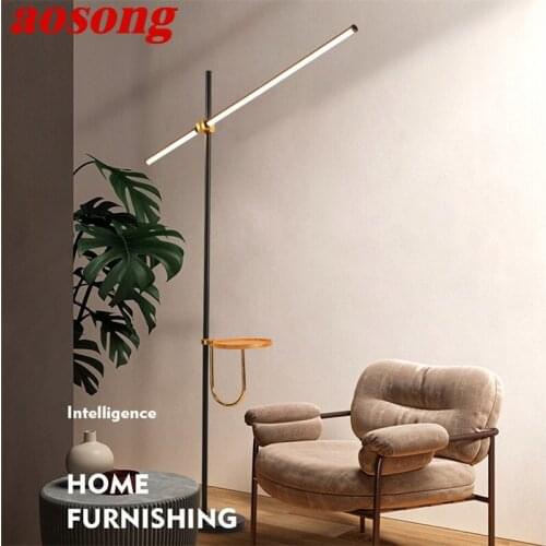 AOSONG Dimmer Floor Lamps Contemporary Design Lighting Decorative For Home Living Room