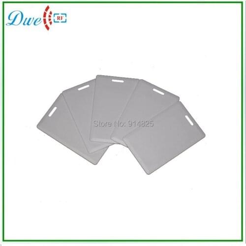 DWE CC RF 50pcs/lot 125khz EM4200 clamshell rfid card reading range 70 to 100cm for car parking system