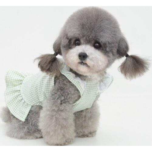 New Summer Dog Dress Bowknot Princess Dress Clothes for Small Dogs Wedding Skirt Chihuahua Pug Pet Clothing
