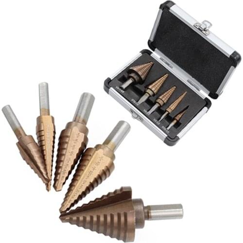 Yalku HSS Step Drill Bit Set Metal Board Drilling Cone Hole Cutter For Metal Wood Hole Cutter Core Drill Bit