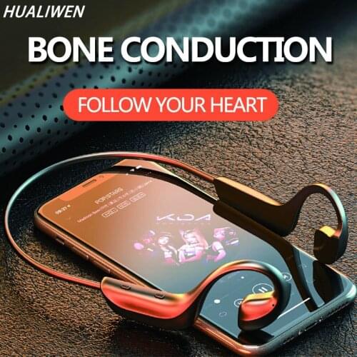 Bone conduction Headphone Sport Running Swimming Waterproof Bluetooth Headset Wireless Earphone With Mic