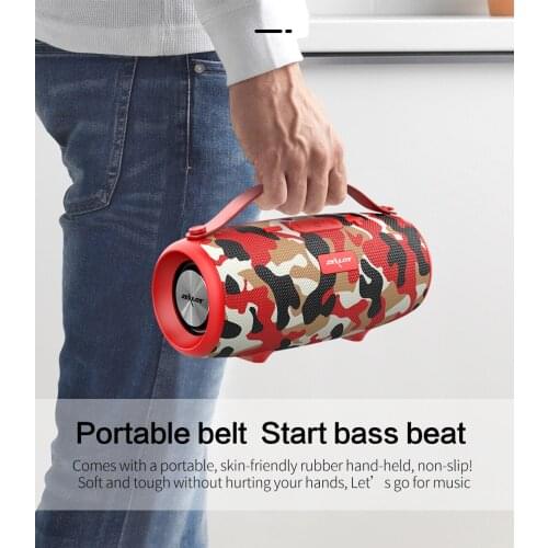 New S34 portable bluetooth speaker subwoofer stereo wireless Boombox speaker music playback center box, support TF card, Aux usb