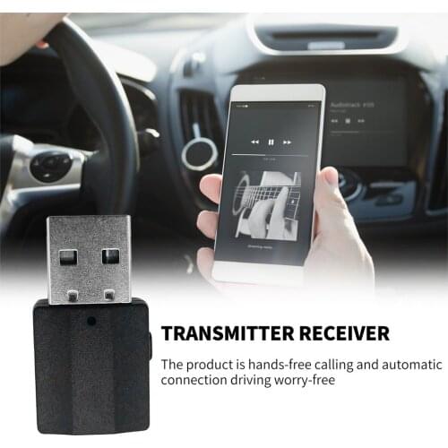 Portable 2in1 Wireless 5.0 Audio Receiver Transmitter Wireless Adapter 3.5mm AUX Stereo Transmitter For TV PC Car Speaker