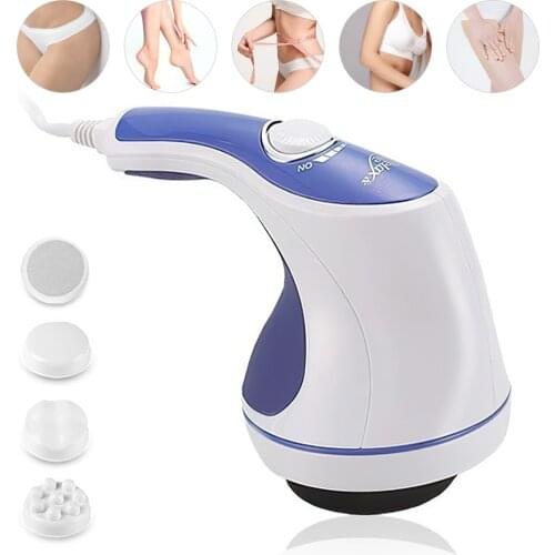 4 in 1 Professional 3D Massage Roller Vibrating Relax Reduce Fat Weight Loss Beauty Machine Electric Full-body Slimming Massager